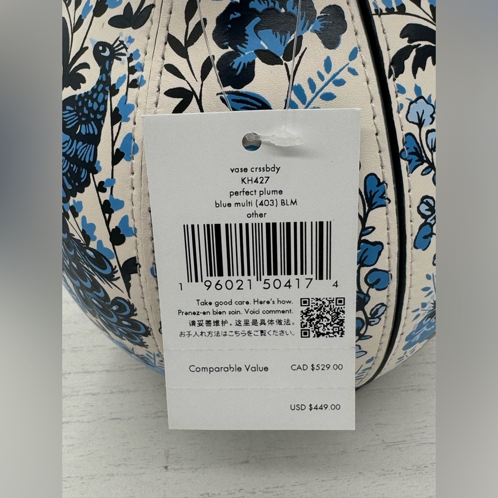 KATE SPADE NWT Flower Floral Crossbody Peacock Novelty Clutch Crossbody Bag - Picture 5 of 8